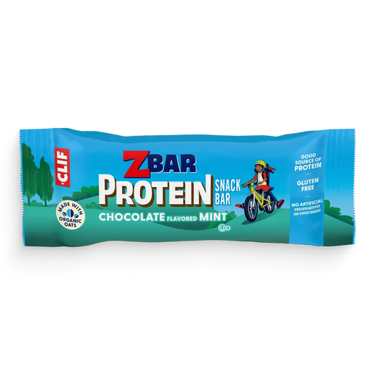 Zbar Protein Chocolate Flavored Mint Crispy Snack Bars, Gluten Free Protein Bars
